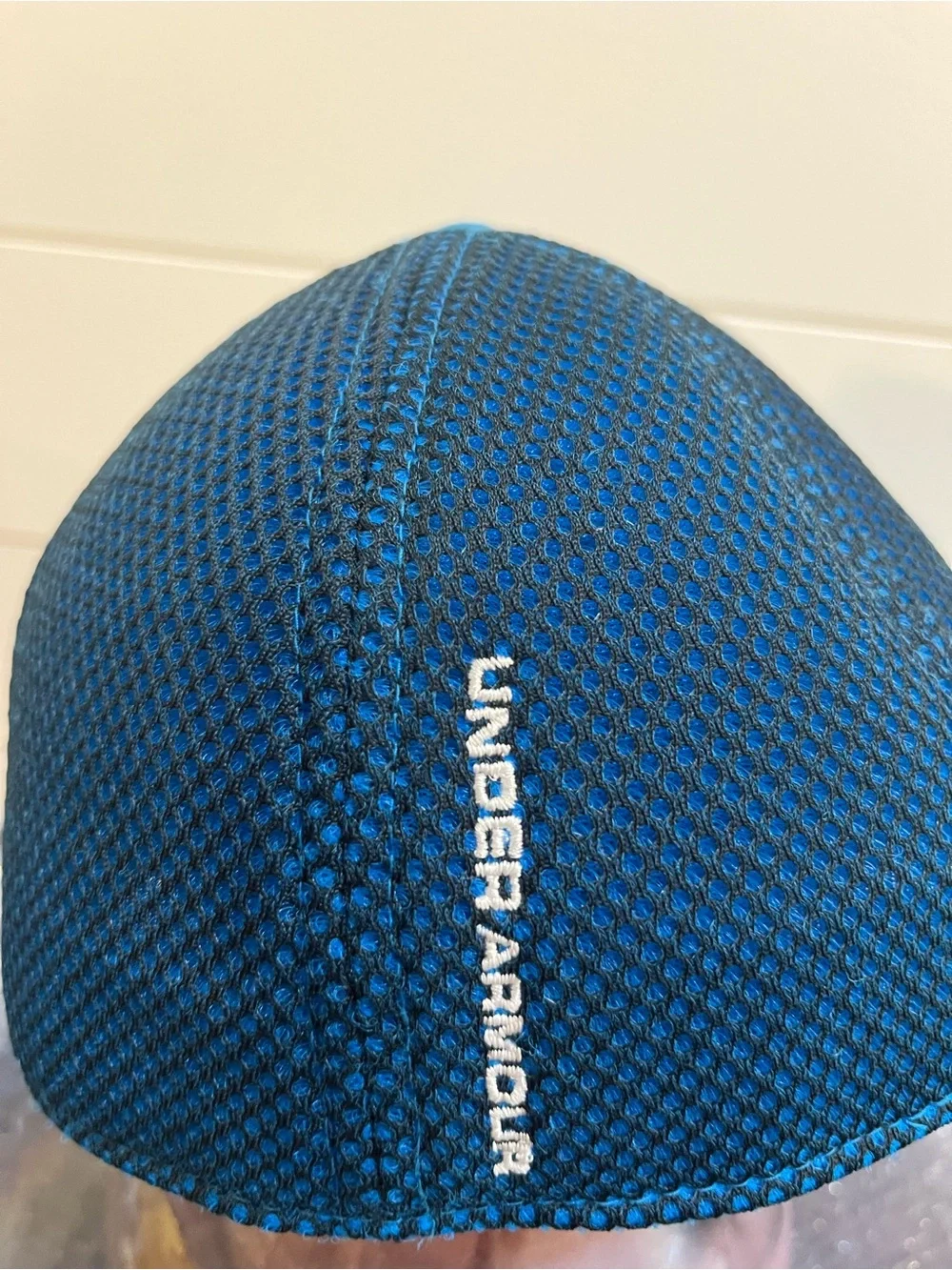 Under Armour Bright Blue and Black Kids' Mesh Back Cap with White Logo